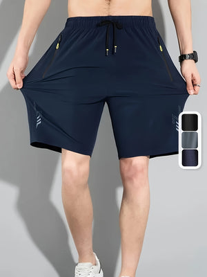 [Quick-Dry Shorts] 3pcs Quick-Dry Men's Summer Shorts | Casual Sportswear for Running, Fitness, Cycling, Jogging, and Outdoor Activities