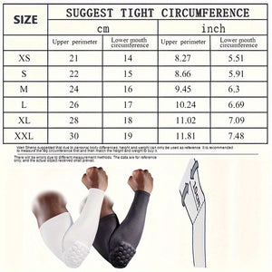 Buy 1 Get 1 Free, total of 2 pcs Durable Honeycomb Anti-collision Guards - Advanced UV Protection & Ventilated Breathability - Enhanced Elbow & Wrist Support for Fitness, Football, and Basketball Training