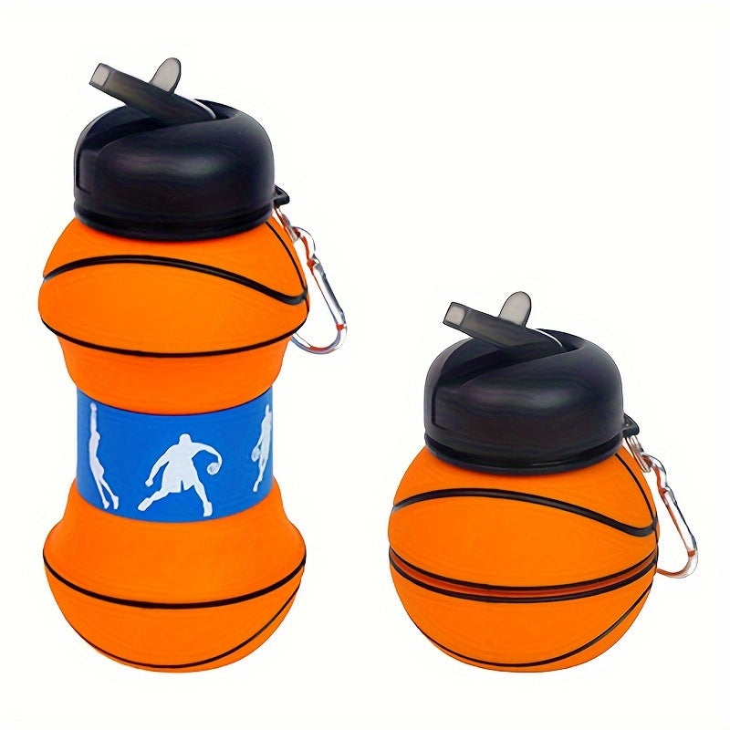 1pc Foldable Silicone Water Cup for Outdoor Sports and Travel - Perfect for Football, Basketball, and Tennis - Lightweight and Portable