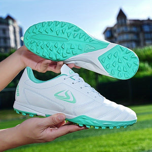 Mens Turf Football Cleats - High-Performance Anti-skid Design - Durable & Ventilated for Outdoor Play - Secure Lace-Up Soccer Shoes - Ideal for Artificial Grass Fields
