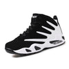 Men's Professional Basketball Shoes, Comfy High Top Breathable Non Slip Shock Absorption Lace Up Air Cushion Sneakers For Training Running Walking