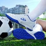 Mens Turf Football Cleats - High-Performance Anti-skid Design - Durable & Ventilated for Outdoor Play - Secure Lace-Up Soccer Shoes - Ideal for Artificial Grass Fields