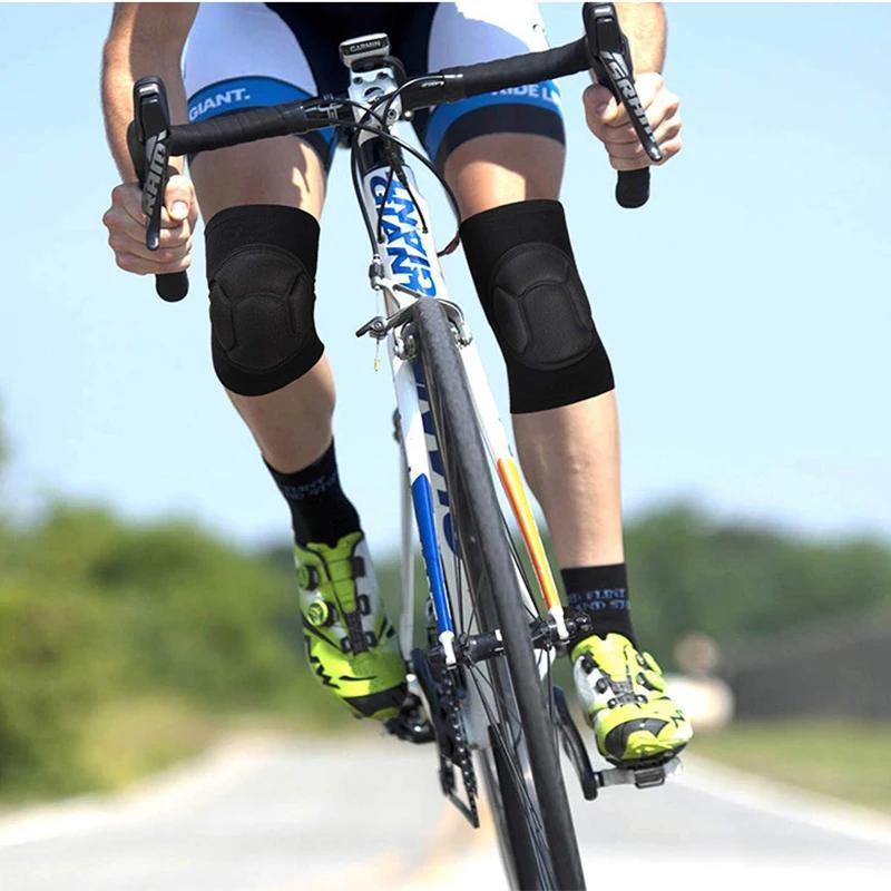 1pair Thickened Knee And Elbow Pads, For Football, Volleyball, Extreme Sports, Skateboarding, Skiing, Fitness, Cycling