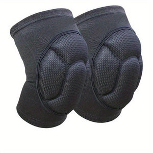 1pair Thickened Knee And Elbow Pads, For Football, Volleyball, Extreme Sports, Skateboarding, Skiing, Fitness, Cycling