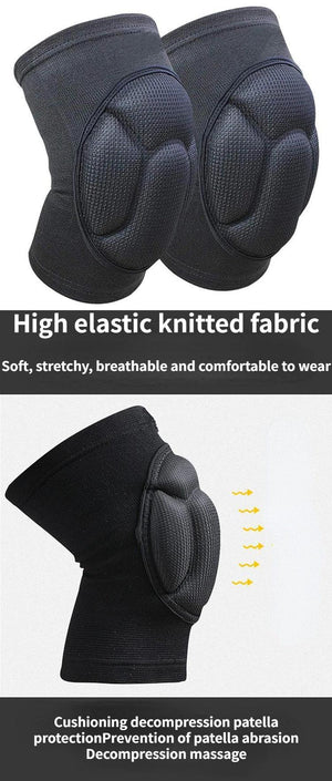 1pair Thickened Knee And Elbow Pads, For Football, Volleyball, Extreme Sports, Skateboarding, Skiing, Fitness, Cycling