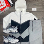 Two-Piece Boutique Hoodie Sports Set - Stylish European & American Inspired Casual Wear for Men - Soft, Breathable, Comfortable, and Versatile Spring & Autumn Sportswear