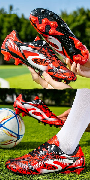 Non Slip Football Cleat With Spikes, Professional Comfy Outdoor Breathable Soccer Cleats & Shoes For Training Competition