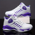 Men's High-Performance Basketball Sneakers - Non-Slip Grip & Durable Construction - Fashion-Forward High Tops for Outdoor Sports Enthusiasts