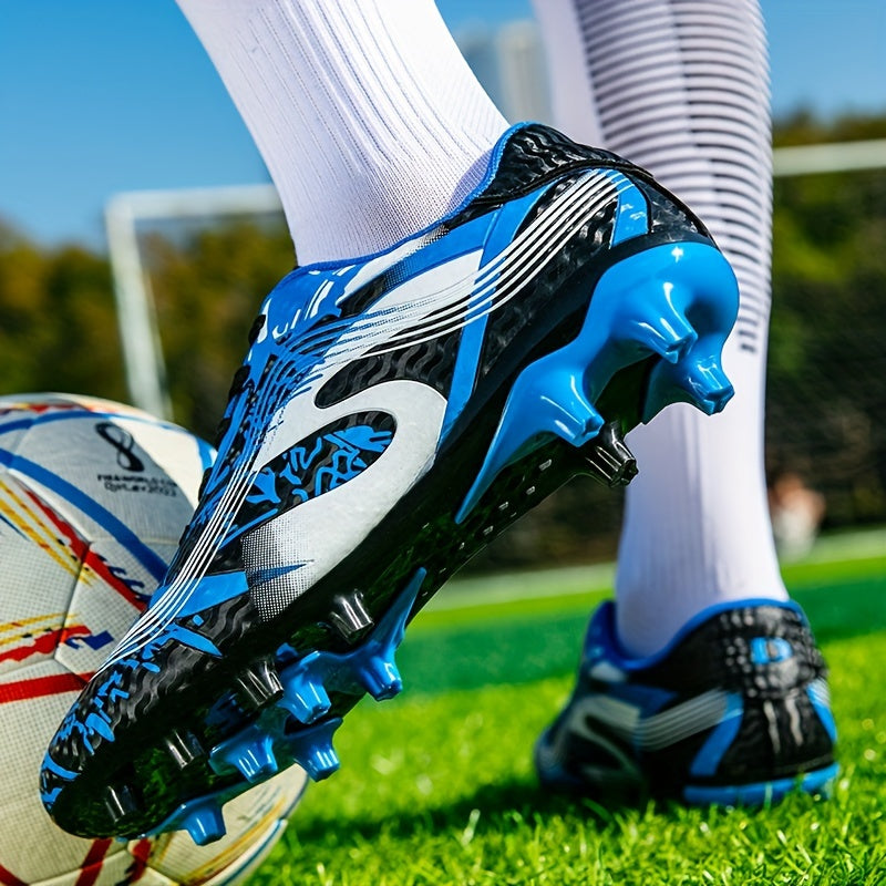 Non Slip Football Cleat With Spikes, Professional Comfy Outdoor Breathable Soccer Cleats & Shoes For Training Competition