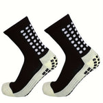 6 Pairs Sports Outdoor Leg Football Socks Set Breathable Non Slip Silicone Grip Soccer Socks