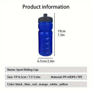 027 Sports Squeeze Water Bottle - 500ml Lightweight, Portable, Cycling and Football Friendly, Simple and Convenient Hydration Companion