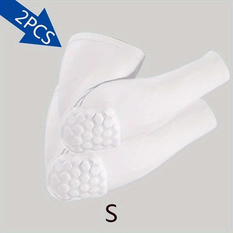 Buy 1 Get 1 Free, total of 2 pcs Durable Honeycomb Anti-collision Guards - Advanced UV Protection & Ventilated Breathability - Enhanced Elbow & Wrist Support for Fitness, Football, and Basketball Training