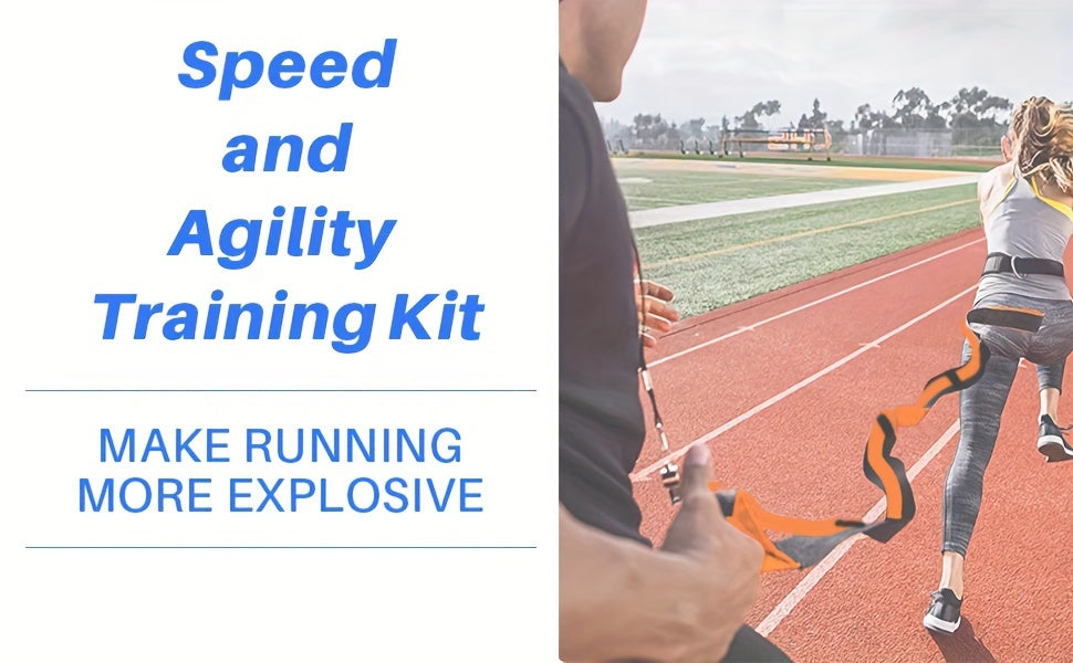 Speed Training Equipment, Speed And Agility Training Kit, Overload Running Resistance & Release Resistance Kit For Sprint And Football, Basketball, Rugby, Soccer