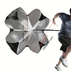 1pc Resistance Parachute Umbrella For Running Speed Training, Football Physical Training Equipment