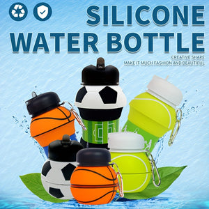 1pc Foldable Silicone Water Cup for Outdoor Sports and Travel - Perfect for Football, Basketball, and Tennis - Lightweight and Portable