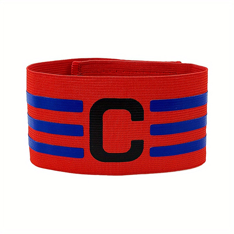 1 Piece Adjustable Football Captain's Armband for Adults and Youth - Ideal for Multi-Sports, Senior and Junior Sizes Available