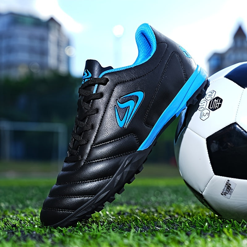 Mens Turf Football Cleats - High-Performance Anti-skid Design - Durable & Ventilated for Outdoor Play - Secure Lace-Up Soccer Shoes - Ideal for Artificial Grass Fields