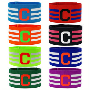 1 Piece Adjustable Football Captain's Armband for Adults and Youth - Ideal for Multi-Sports, Senior and Junior Sizes Available