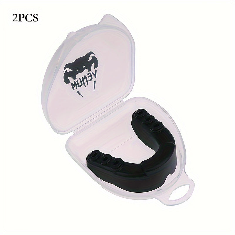 2pcs Sports Mouth Guards for Basketball, Football & Boxing - Durable EVA Material, Fit