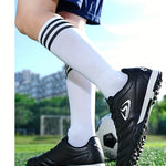 Mens Turf Football Cleats - High-Performance Anti-skid Design - Durable & Ventilated for Outdoor Play - Secure Lace-Up Soccer Shoes - Ideal for Artificial Grass Fields