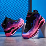 Boys' High-Top Basketball Shoes - Breathable, Anti-Slip, Wear-Resistant for Indoor Outdoor Training, All Seasons - Stylish, Cool, Comfortable Shoes for Boys