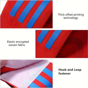 1 Piece Adjustable Football Captain's Armband for Adults and Youth - Ideal for Multi-Sports, Senior and Junior Sizes Available