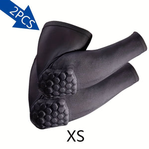 Buy 1 Get 1 Free, total of 2 pcs Durable Honeycomb Anti-collision Guards - Advanced UV Protection & Ventilated Breathability - Enhanced Elbow & Wrist Support for Fitness, Football, and Basketball Training