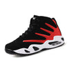 Men's Professional Basketball Shoes, Comfy High Top Breathable Non Slip Shock Absorption Lace Up Air Cushion Sneakers For Training Running Walking