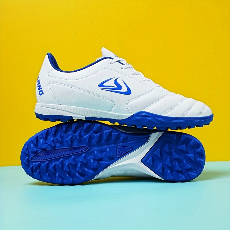 Mens Turf Football Cleats - High-Performance Anti-skid Design - Durable & Ventilated for Outdoor Play - Secure Lace-Up Soccer Shoes - Ideal for Artificial Grass Fields
