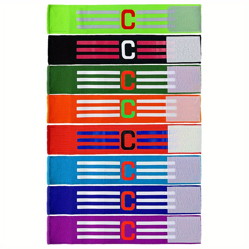 1 Piece Adjustable Football Captain's Armband for Adults and Youth - Ideal for Multi-Sports, Senior and Junior Sizes Available