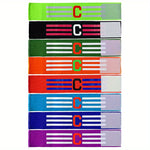 1 Piece Adjustable Football Captain's Armband for Adults and Youth - Ideal for Multi-Sports, Senior and Junior Sizes Available