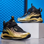 Boys' High-Top Basketball Shoes - Breathable, Anti-Slip, Wear-Resistant for Indoor Outdoor Training, All Seasons - Stylish, Cool, Comfortable Shoes for Boys