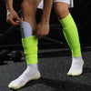 1 par de calcetines de pantorrilla de fútbol protectores de fútbol calcetines largos de fútbol protector de pie calcetines fijos calcetines de protección de pantorrilla al aire libre