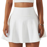 Falda corta deportiva de cintura alta para mujer