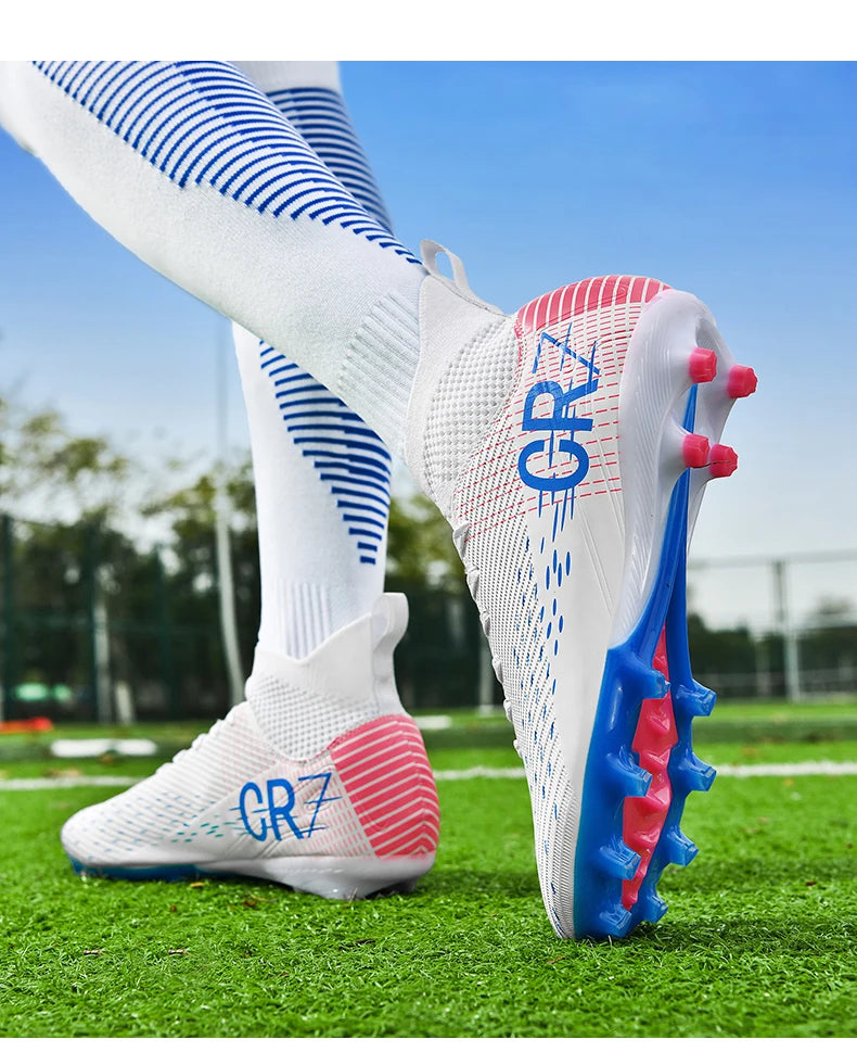 Botas de fútbol unisex, zapatos antideslizantes