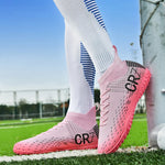 Botas de fútbol unisex, zapatos antideslizantes