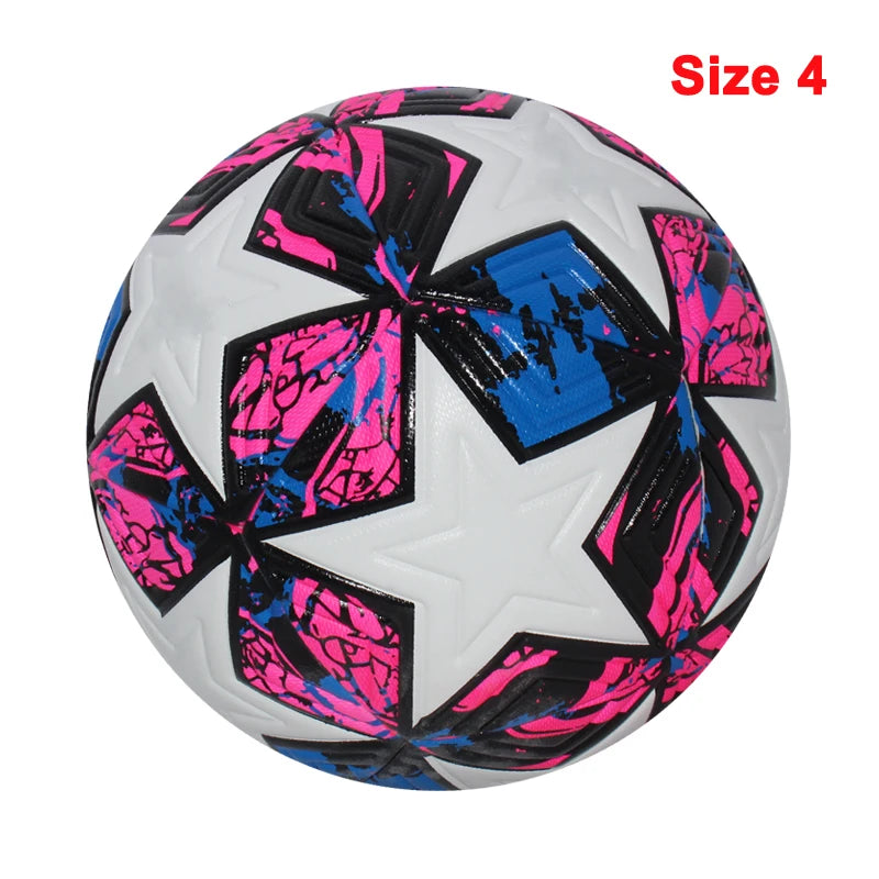 2025 Pelotas de fútbol Tamaño estándar 5 Tamaño 4 Pelotas sin costuras de alta calidad Material de PU Entrenamiento de fútbol al aire libre Juego de partido futbol