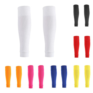 1 par de calcetines de pantorrilla de fútbol protectores de fútbol calcetines largos de fútbol protector de pie calcetines fijos calcetines de protección de pantorrilla al aire libre