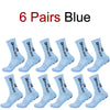 Calcetines deportivos antideslizantes para hombre, medias de fútbol cómodas y transpirables con parte inferior de silicona para correr, absorbentes del sudor, de secado rápido, 1/6 pares