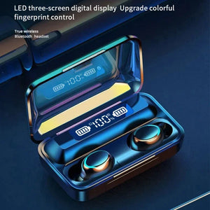 Auriculares inalámbricos F9 LED Dislpaly Binaural TWS Auriculares inalámbricos con Bluetooth auriculares Bluetooth con reducción de ruido impermeables