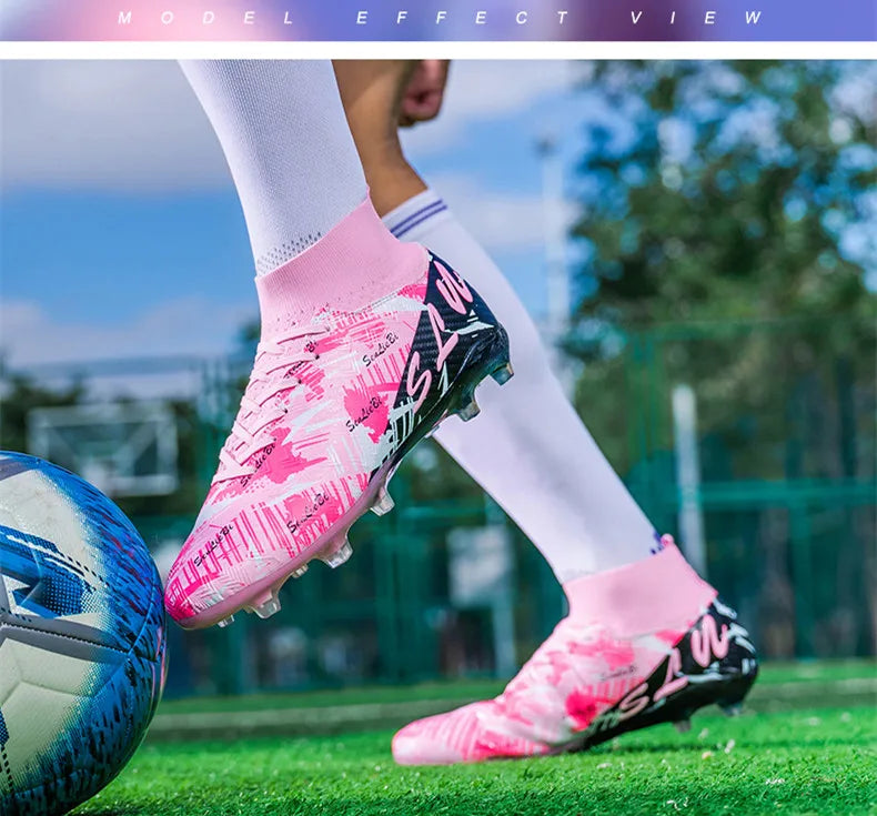 Zapatos de fútbol, botines de fútbol antideslizantes FG,