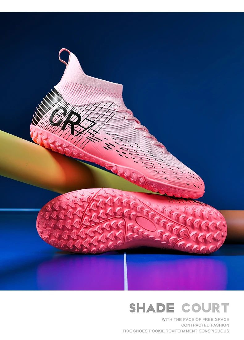 Botas de fútbol unisex, zapatos antideslizantes