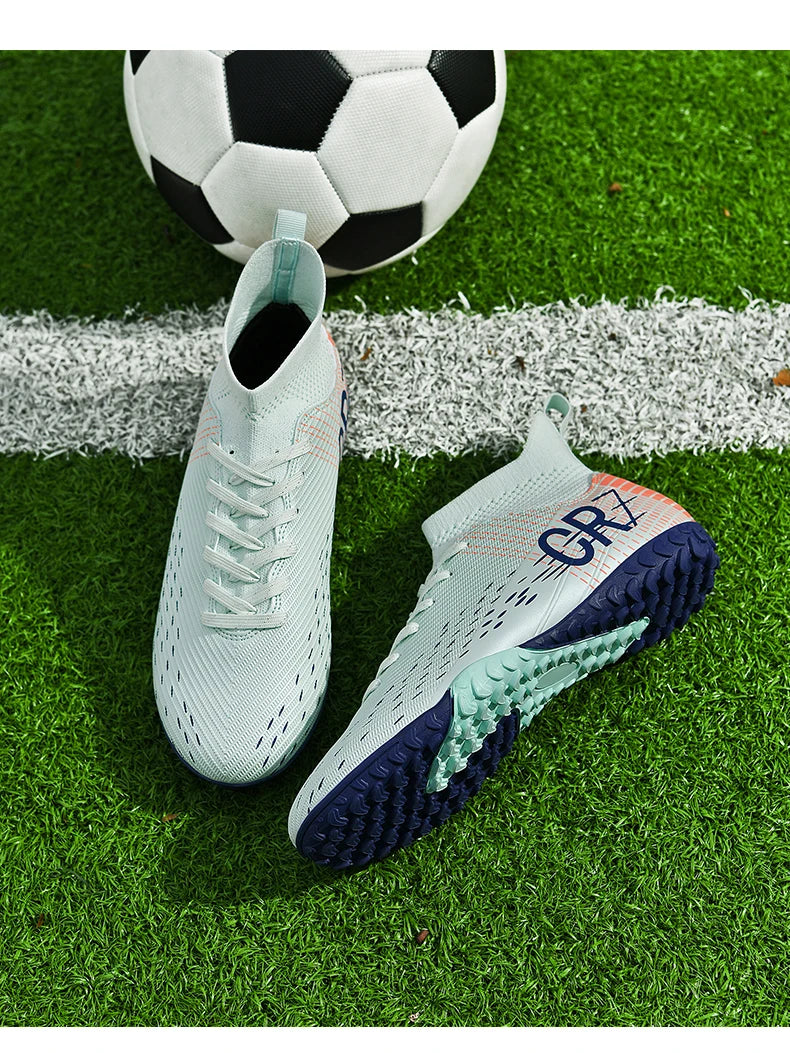 Botas de fútbol unisex, zapatos antideslizantes