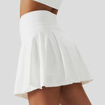 Falda corta deportiva de cintura alta para mujer