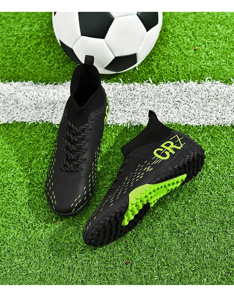 Botas de fútbol unisex, zapatos antideslizantes