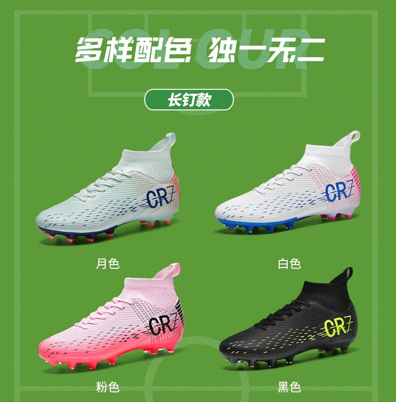 Botas de fútbol unisex, zapatos antideslizantes