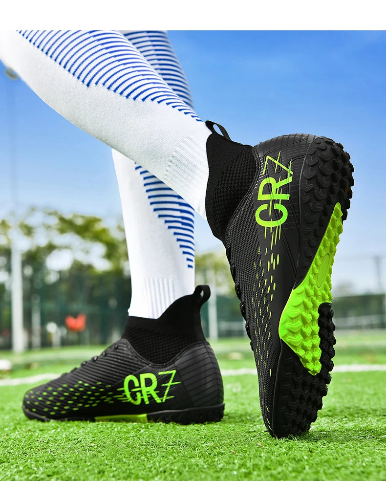 Botas de fútbol unisex, zapatos antideslizantes