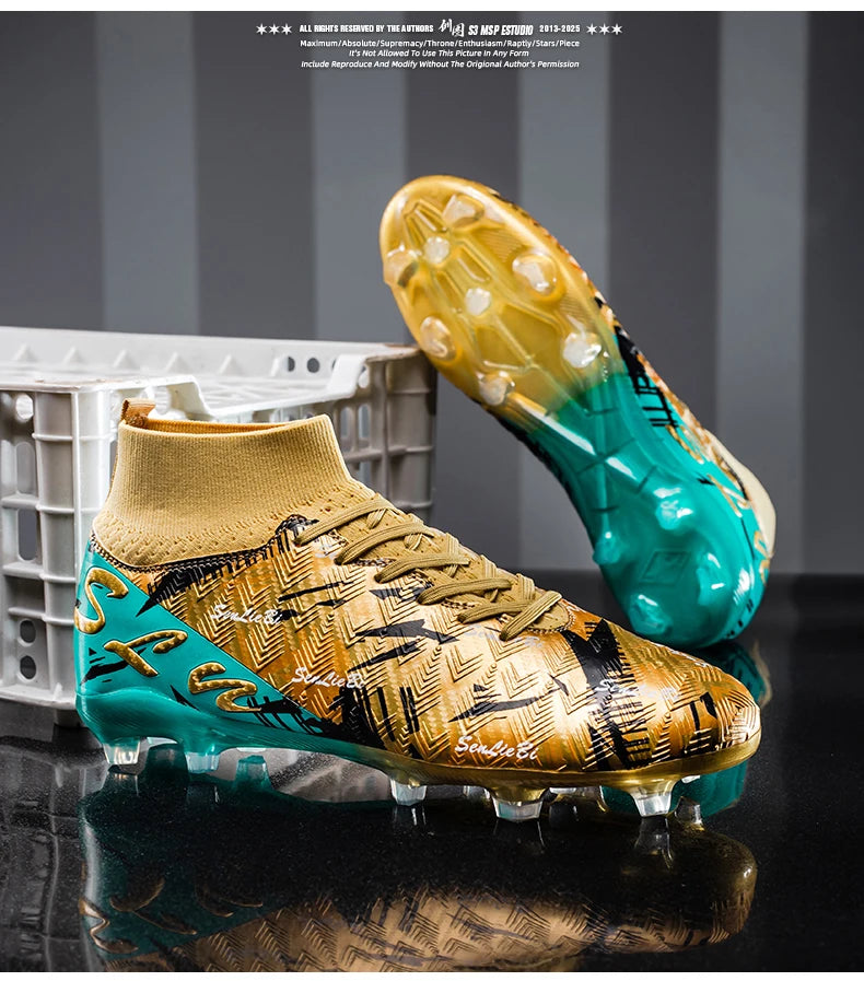 Zapatos de fútbol, botines de fútbol antideslizantes FG,