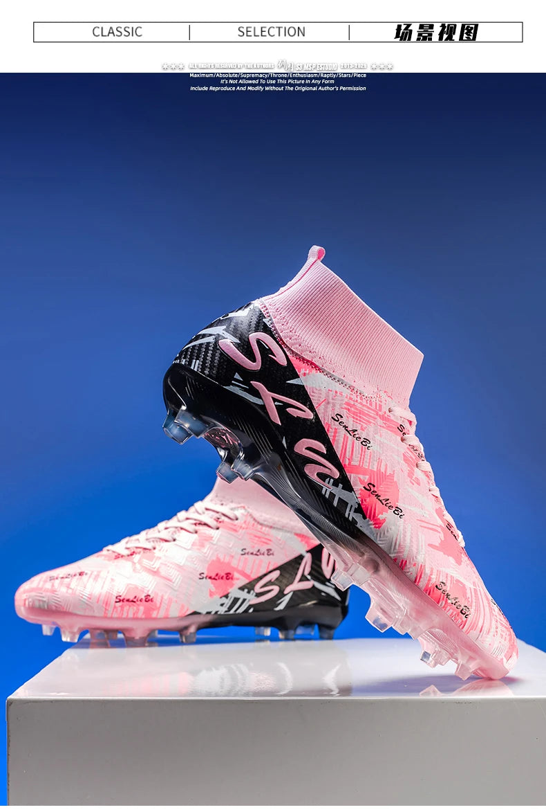 Zapatos de fútbol, botines de fútbol antideslizantes FG,