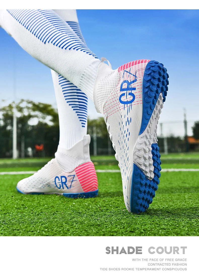 Botas de fútbol unisex, zapatos antideslizantes